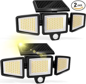 Security Solar Lights Outdoor 3000LM